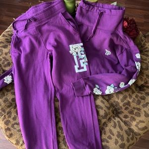 🌸Pink Brand SET🌸Fleece Top & Jogger🌸Small Top/Medium Jogger🌸